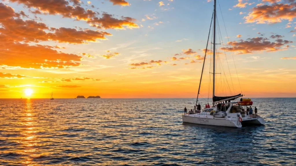 Sunset sailing tour in Tamarindo Costa Rica